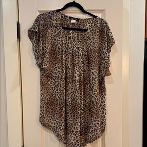 Stylish Leopard Print Blouse